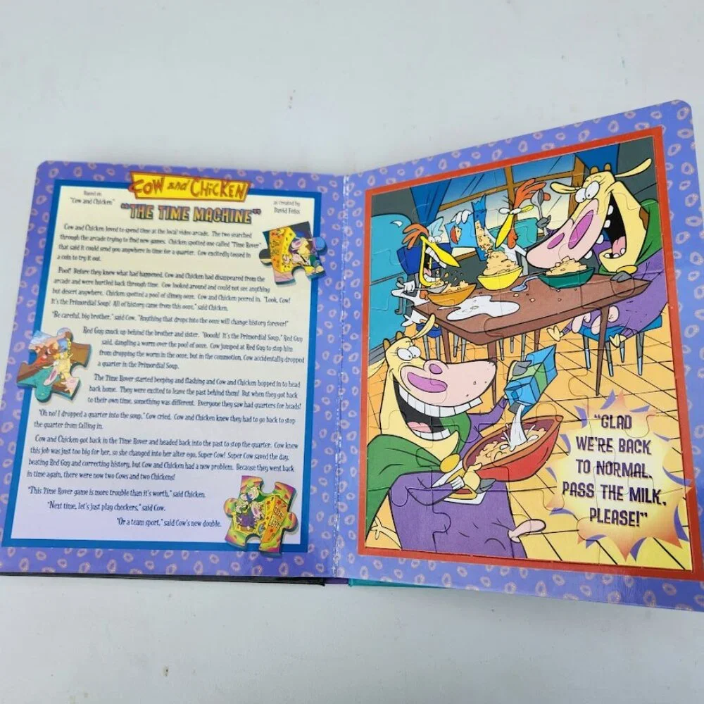 Johnny Bravo Dexter Power Puff Girls Cartoon Network Puzzle Story Book Gift 2006